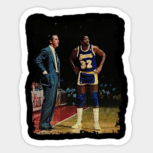 Pat Riley and Magic Johnson, 1983 Sticker